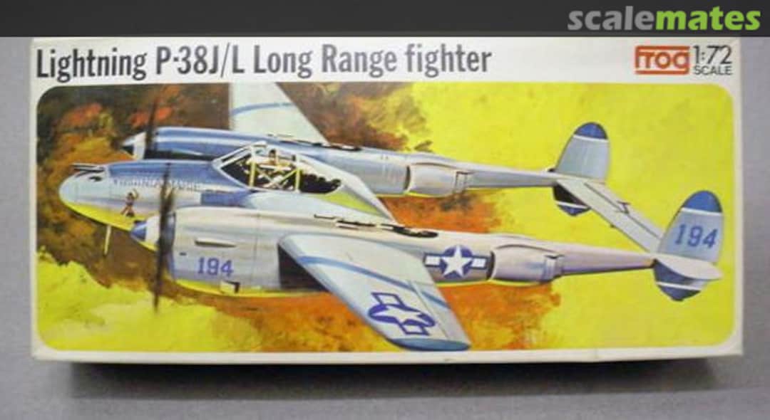 Boxart Lightning P-38J/L Long Range Fighter F182 FROG Boxart Lightning P-38J/L Long Range Fighter F182 FROG