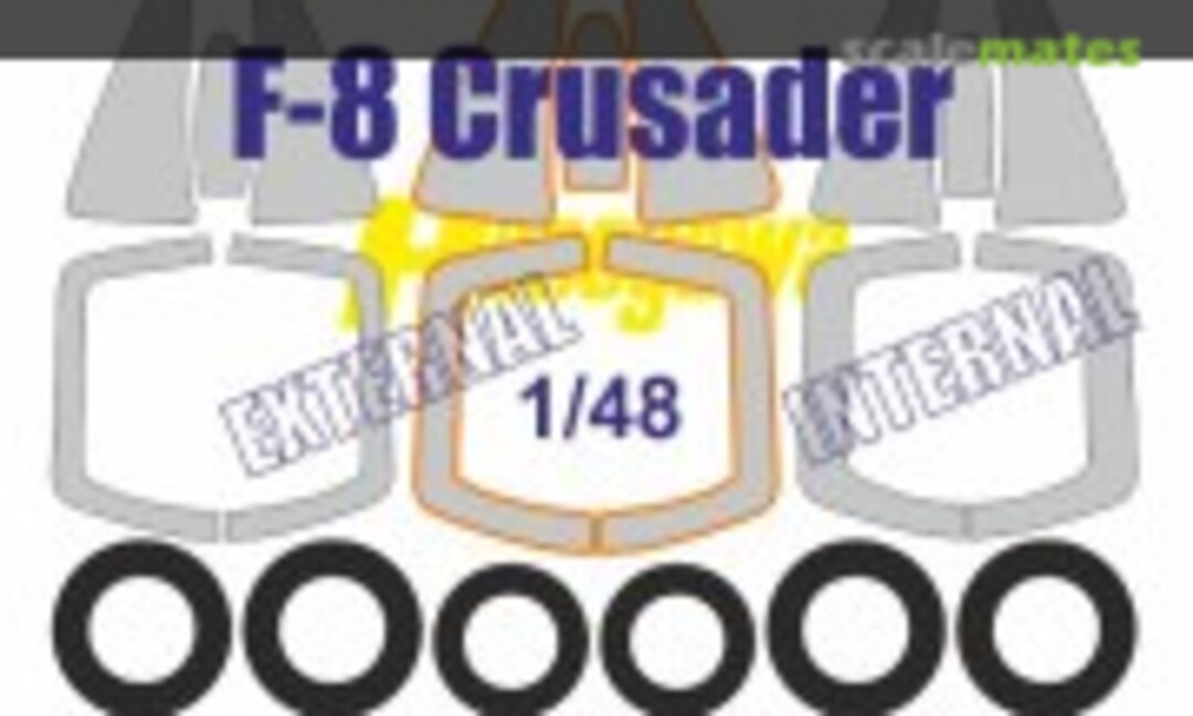 1:48 F-8 Crusader paint mask (KAV models KAV M48 085) KAV M48 085