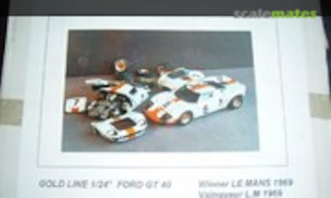 1:24 Ford GT40 Gold Line (Le Mans Miniatures 124012GL)