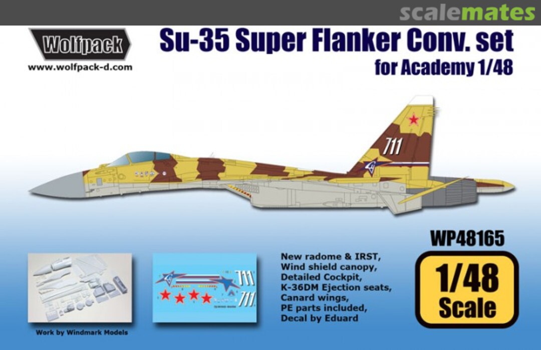 Boxart Su-35 Super Flanker Conversion Set WP48165 Wolfpack Boxart Su-35 Super Flanker Conversion Set WP48165 Wolfpack