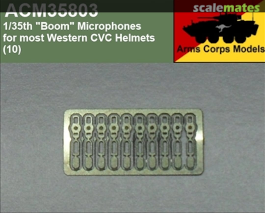 Boxart Boom Mikes for Western style CVC tank helmets ACM35803 Arms Corps Models Boxart Boom Mikes for Western style CVC tank helmets ACM35803 Arms Corps Models