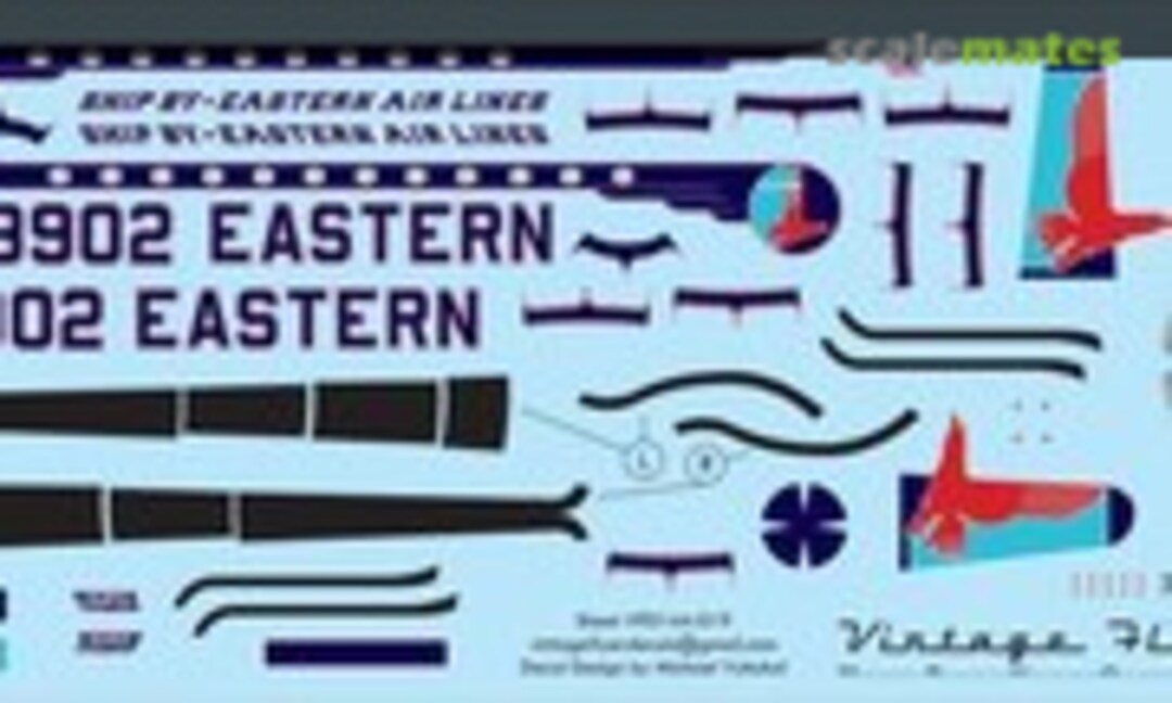 1:144 DC-4 Eastern (Ship By) (Vintage Flyer Decals VFD144-019) VFD144-019