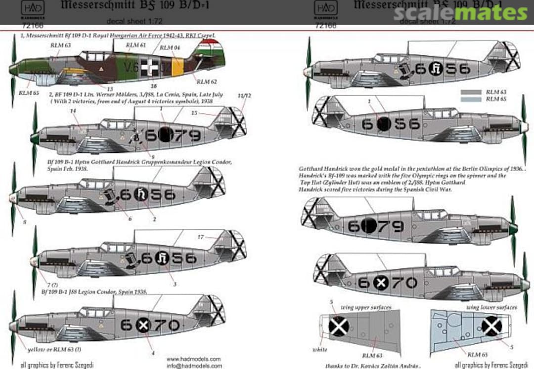 Boxart Messerschmitt Bf 109 B/D-1 72166 HADmodels Boxart Messerschmitt Bf 109 B/D-1 72166 HADmodels
