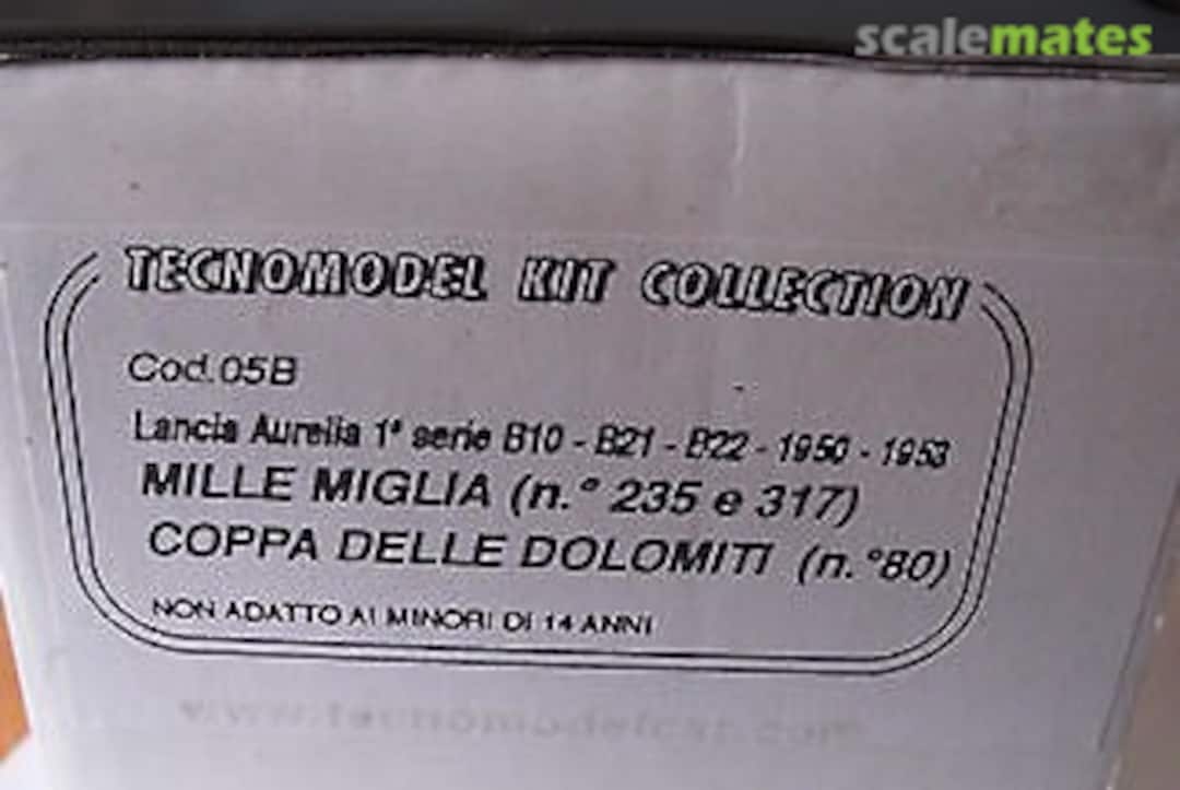 Boxart Lancia Aurelia 05 B Tecnomodel Boxart Lancia Aurelia 05 B Tecnomodel