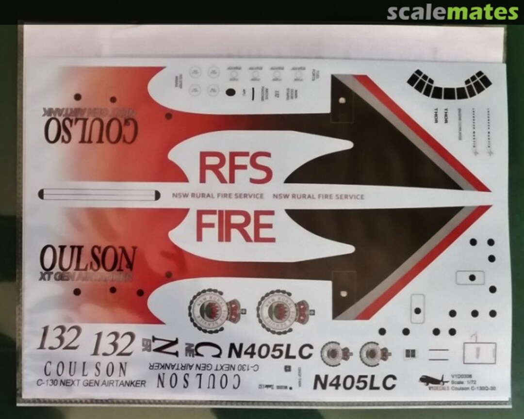 Boxart Coulson Lockheed C-130Q-30 Hercules (NextGen Air Tanker) V1D0306-72 V1 Decals Boxart Coulson Lockheed C-130Q-30 Hercules (NextGen Air Tanker) V1D0306-72 V1 Decals