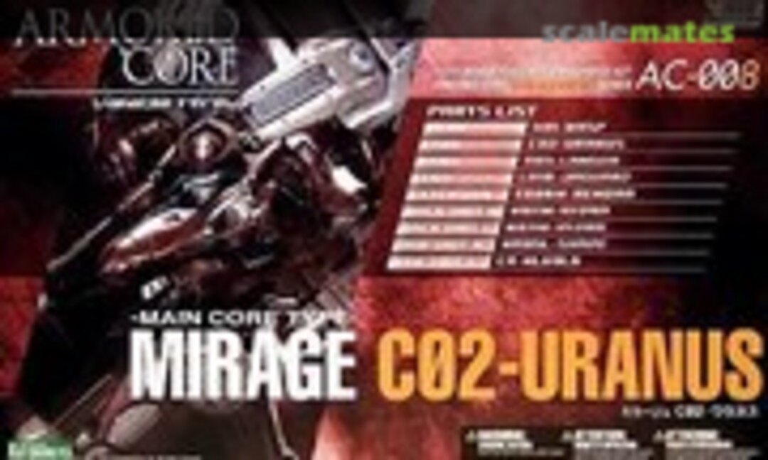 1:72 Main Core Type Mirage C02-Uranus (Kotobukiya VI14)