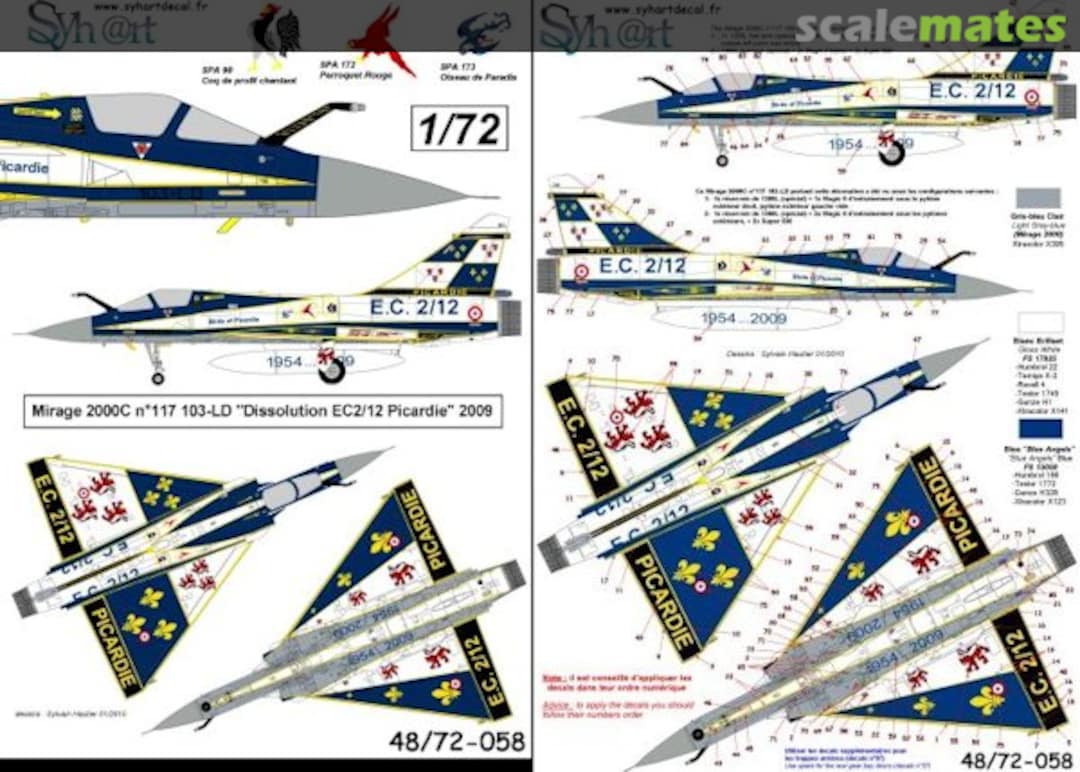 Boxart Dassault Mirage 2000C 48-058 Syhart Boxart Dassault Mirage 2000C 48-058 Syhart