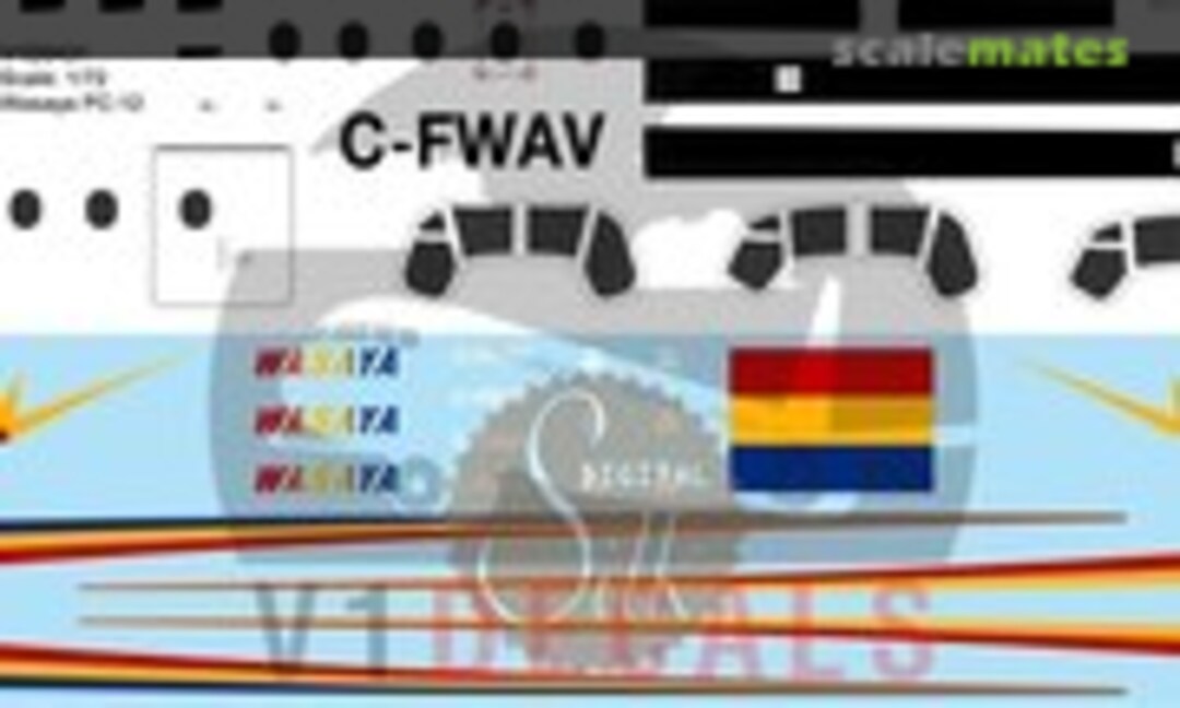1:72 Wasaya Airways Pilatus PC-12 (V1 Decals V1D0431-72) V1D0431-72