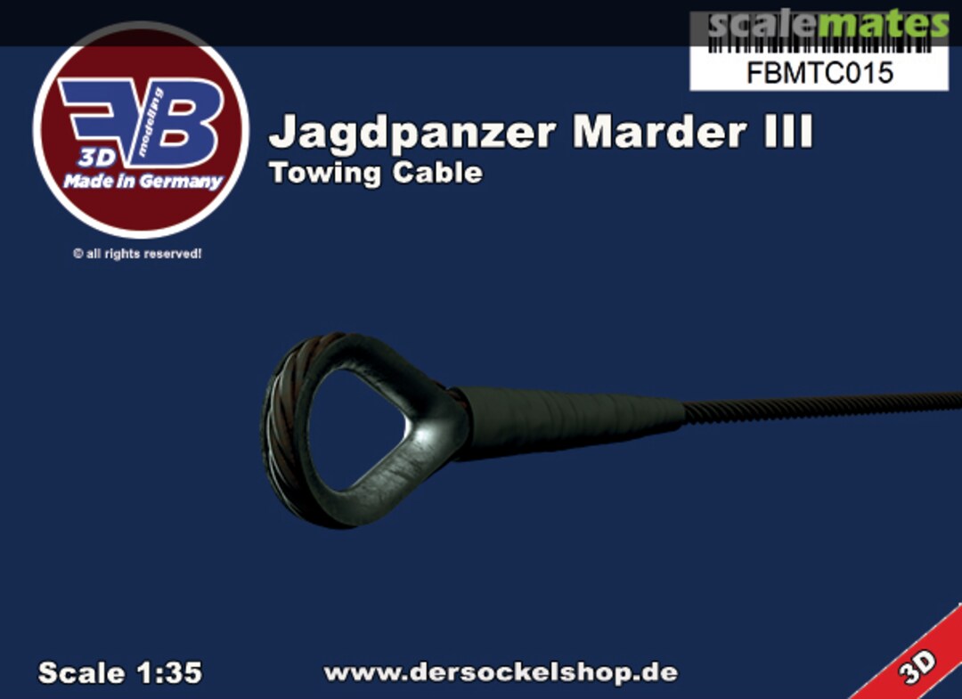 Boxart Marder III; Towing Cables FBMTC015 FB Modelling Boxart Marder III; Towing Cables FBMTC015 FB Modelling