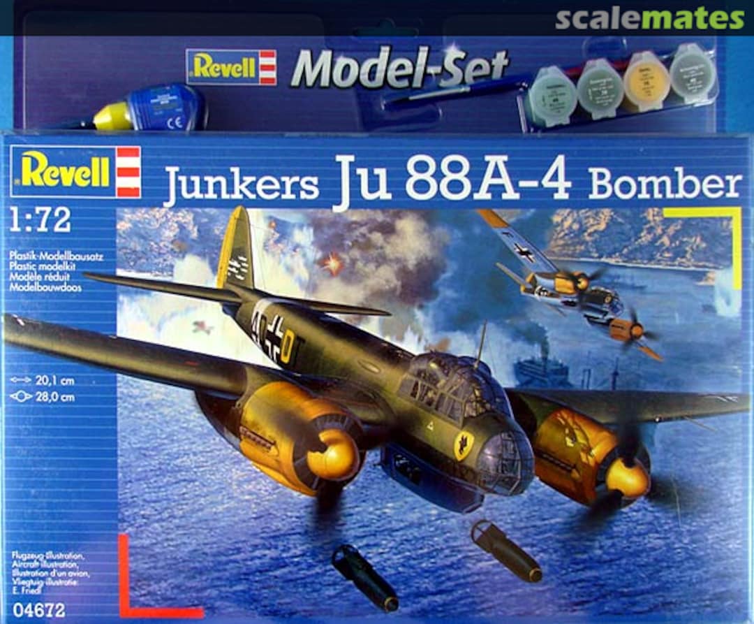 Boxart Junkers Ju 88A-4 Bomber 64672 Revell Boxart Junkers Ju 88A-4 Bomber 64672 Revell