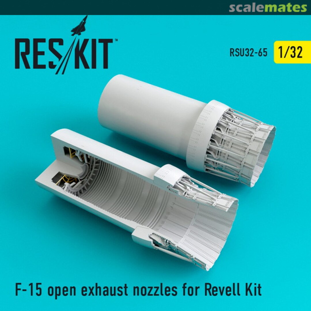 Boxart F-15 open exhaust nozzles for Revell kit RSU32-0065 ResKit Boxart F-15 open exhaust nozzles for Revell kit RSU32-0065 ResKit
