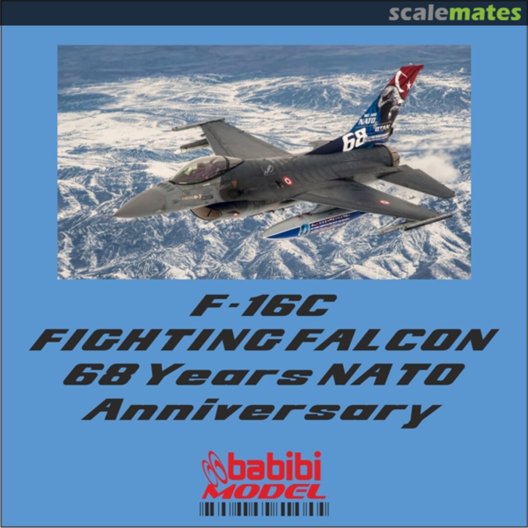 Boxart F-16 C Fighting Falcon Nato 68 Years Anniversary DBT-01361 Babibi model Boxart F-16 C Fighting Falcon Nato 68 Years Anniversary DBT-01361 Babibi model