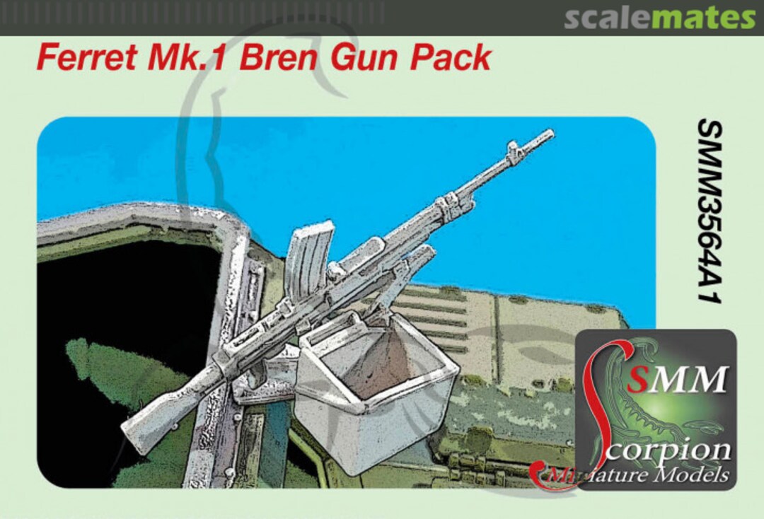 Boxart Ferret Mk.1 Bren Gun Pack SMM3564A1 Scorpion Miniature Models