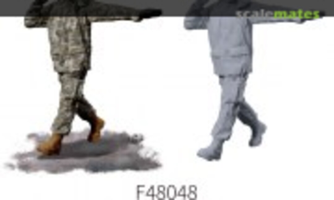 1:48 Aircraft Marshaller B (Winter Clothes) (Galaxy Model F48048) F48048