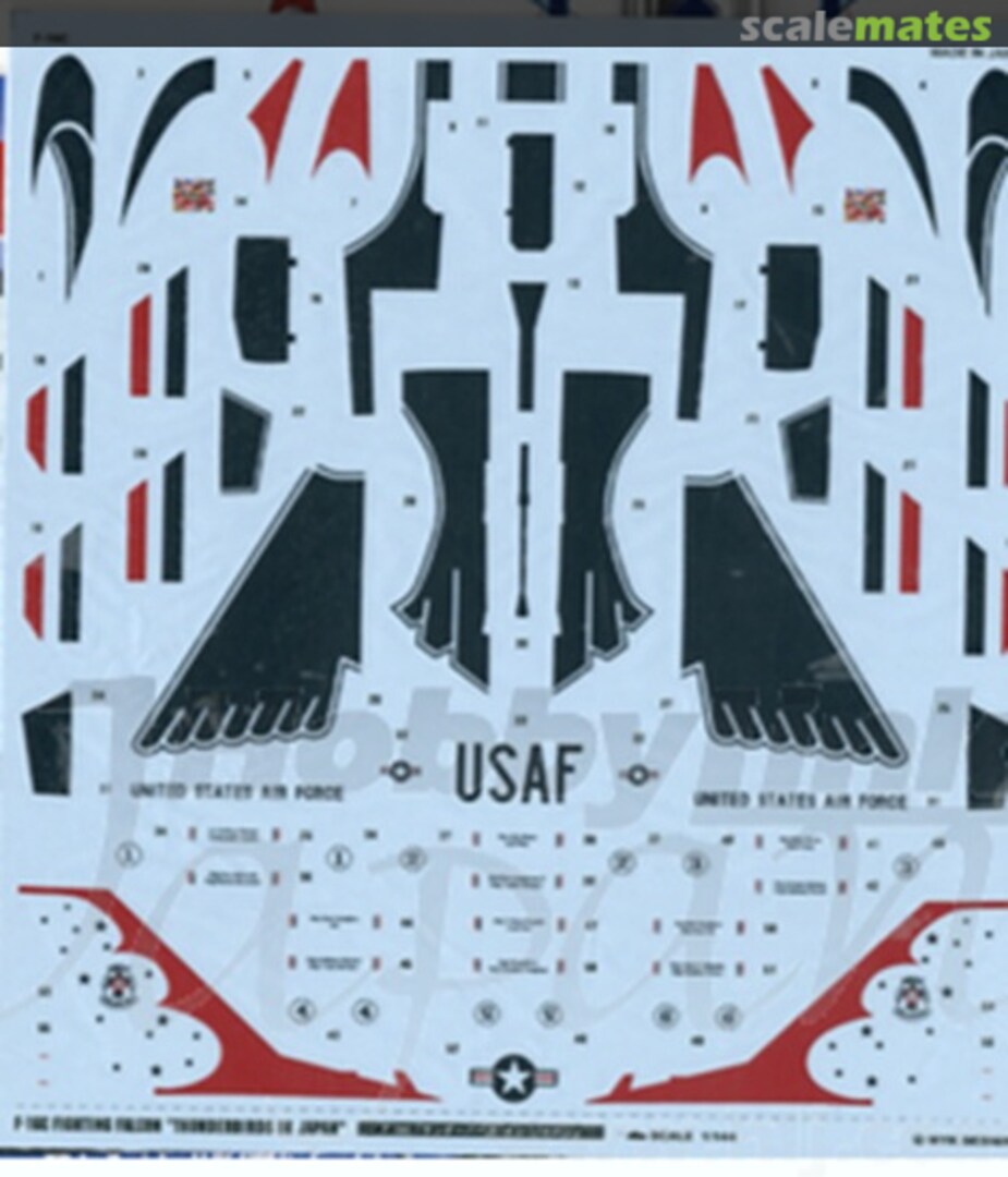 Contents F-16C Thunderbirds In Japan 06752 MYK Design Contents F-16C Thunderbirds In Japan 06752 MYK Design