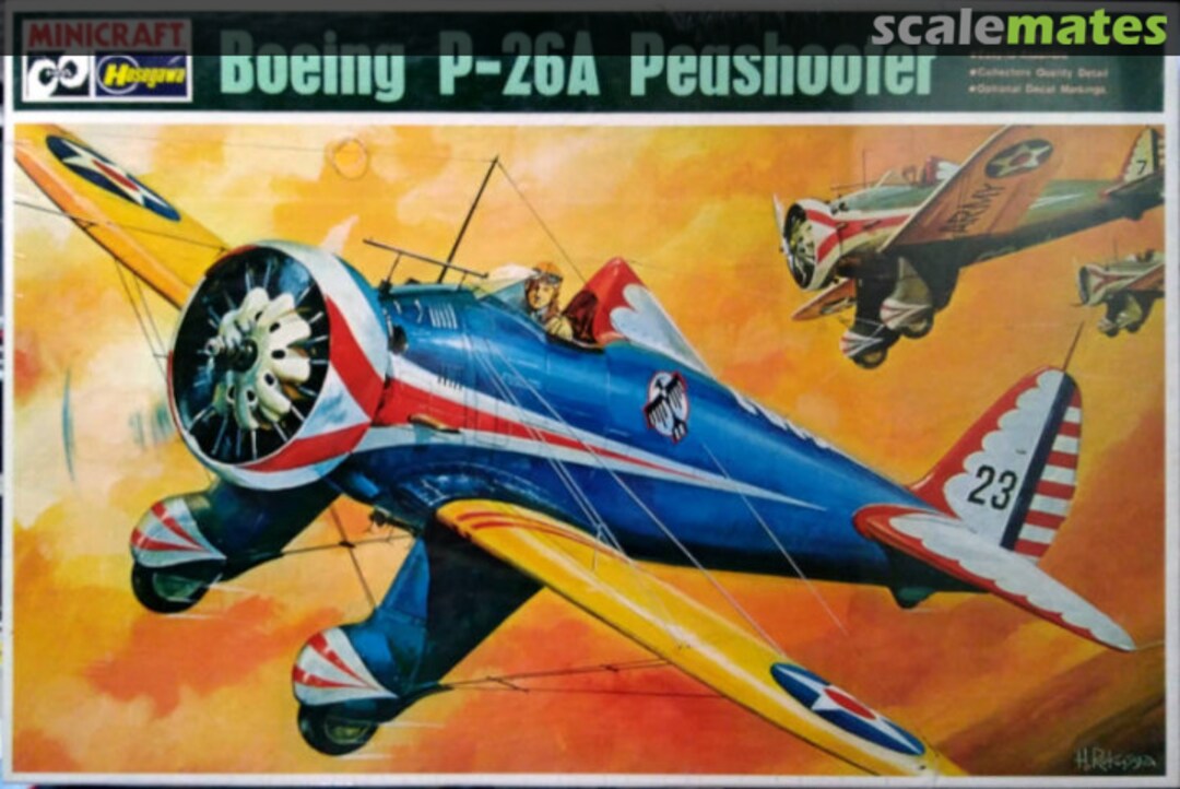 Boxart Boeing P-26A Peashooter JS-092 Minicraft Hasegawa Boxart Boeing P-26A Peashooter JS-092 Minicraft Hasegawa