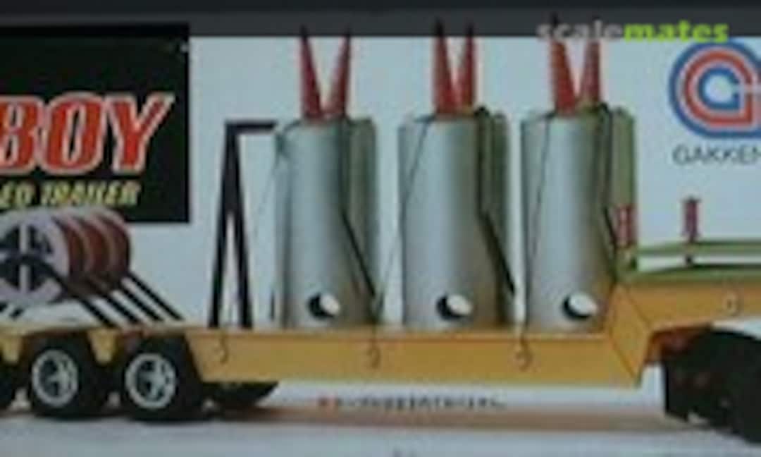 1:25 Lowboy Drop Deck Low Bed Trailer (Gakken P3800) P3800