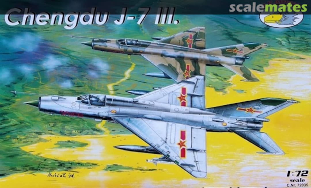 Boxart Chengdu J-7 III 72035 R.V.Aircraft Boxart Chengdu J-7 III 72035 R.V.Aircraft