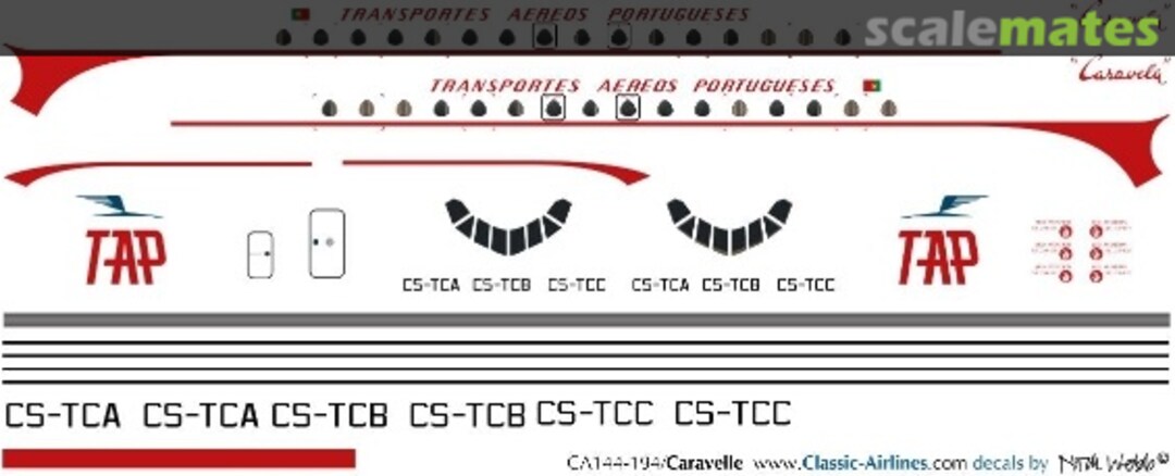 Boxart TAP Sud Caravelle CA144-194 Classic Airlines Boxart TAP Sud Caravelle CA144-194 Classic Airlines