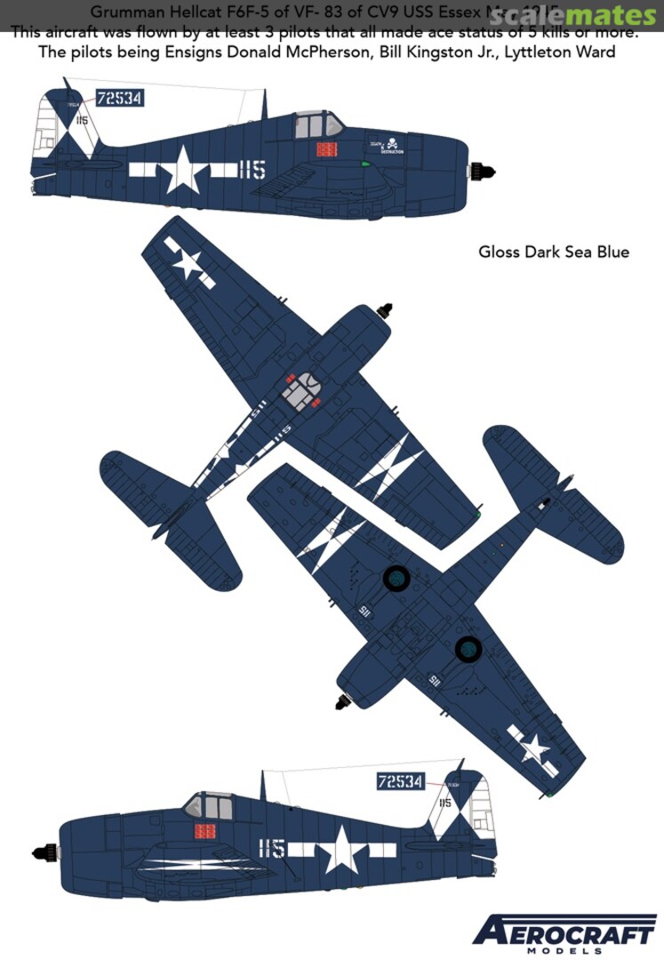 Boxart F6F-5 Hellcat "Death and destruction" ACM-24009 Aerocraft Models Boxart F6F-5 Hellcat "Death and destruction" ACM-24009 Aerocraft Models