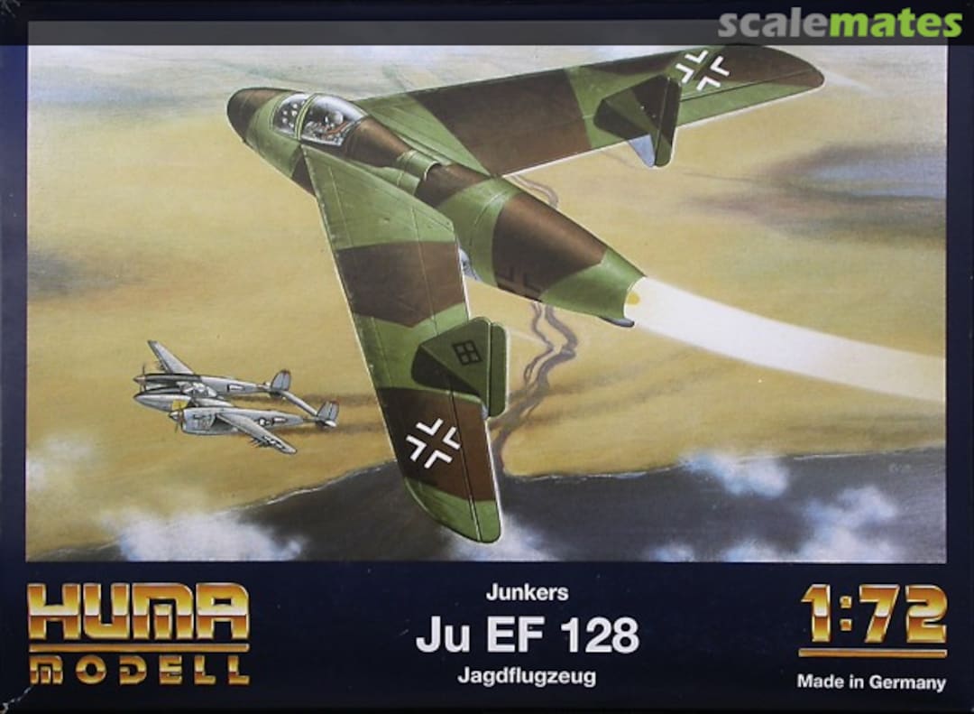 Boxart Junkers Ju EF 128 Jagdflugzeug 3007 Huma Modell Boxart Junkers Ju EF 128 Jagdflugzeug 3007 Huma Modell