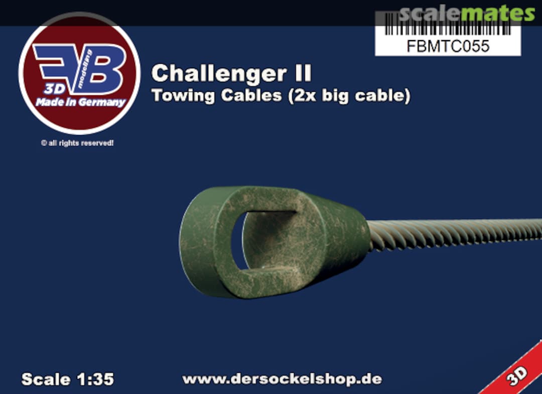 Boxart Challenger II, Towing Cables FBMTC055 FB Modelling