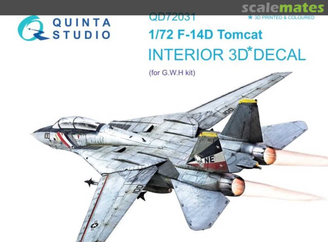 Boxart F-14D Tomcat interior 3D decals QD72031 Quinta Studio Boxart F-14D Tomcat interior 3D decals QD72031 Quinta Studio