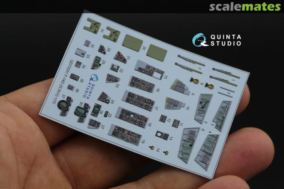 Contents F-14D Tomcat interior 3D decals QD72031 Quinta Studio Contents F-14D Tomcat interior 3D decals QD72031 Quinta Studio