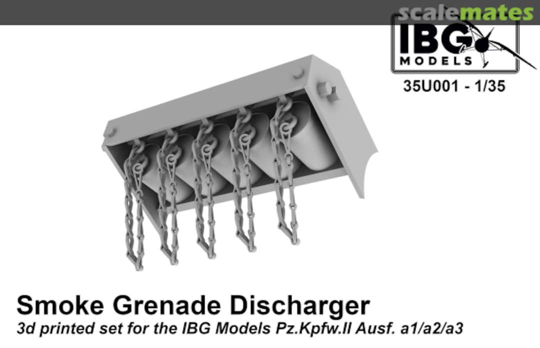 Boxart Smoke Grenade Dischargers for Pz.Kpfw.II Ausf. a1/a2/a3 35U001 IBG Models Boxart Smoke Grenade Dischargers for Pz.Kpfw.II Ausf. a1/a2/a3 35U001 IBG Models