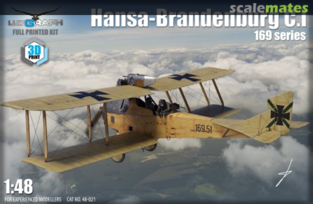 Boxart Hansa-Brandenburg C.1 1:48 series 169 Full Printed kit 48-021 Lukgraph Boxart Hansa-Brandenburg C.1 1:48 series 169 Full Printed kit 48-021 Lukgraph
