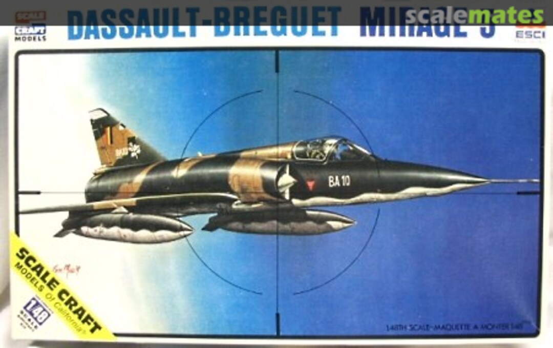 Boxart Dassault-BREGUET Mirage 5 4032 ESCI/Scale Craft Boxart Dassault-BREGUET Mirage 5 4032 ESCI/Scale Craft