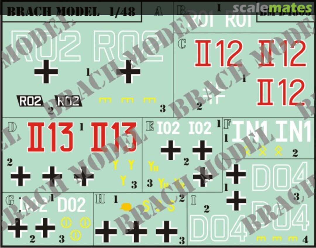 Boxart German WWII Staff HQ Command vehicles BM-D4803 Brach Model
