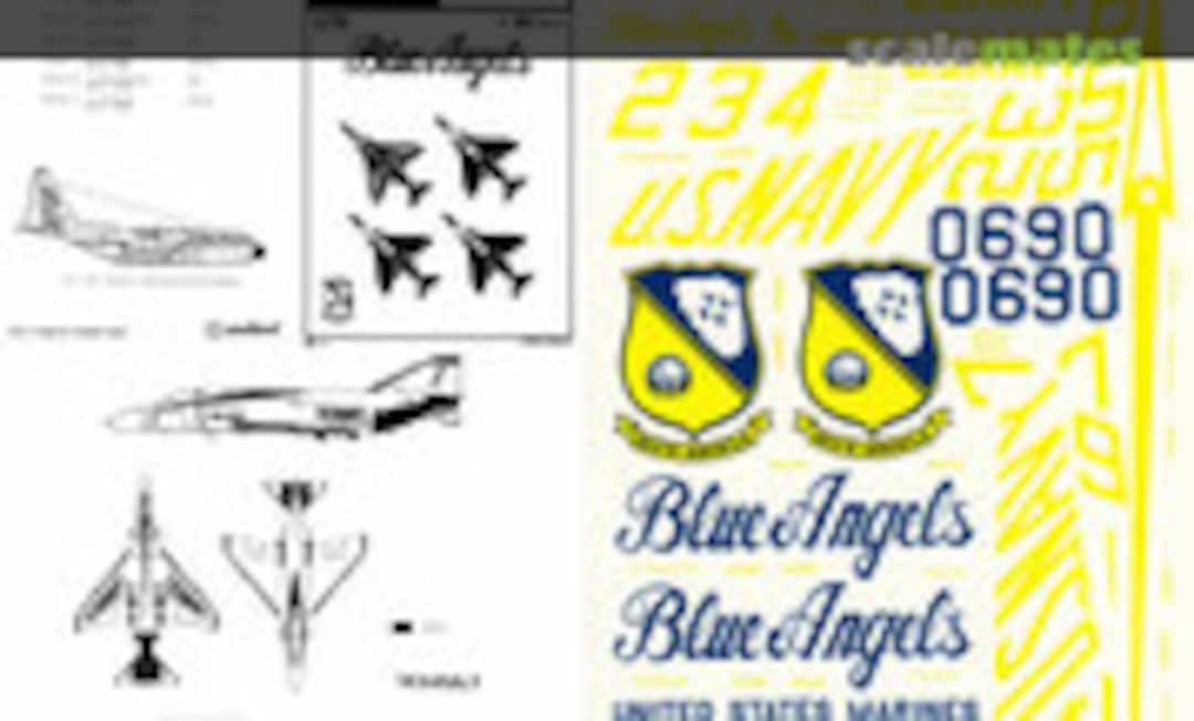 1:72 US Navy Blue Angels: F-4J Phantom II & KC-130F Hercules (Aerodecal 04A) 04A