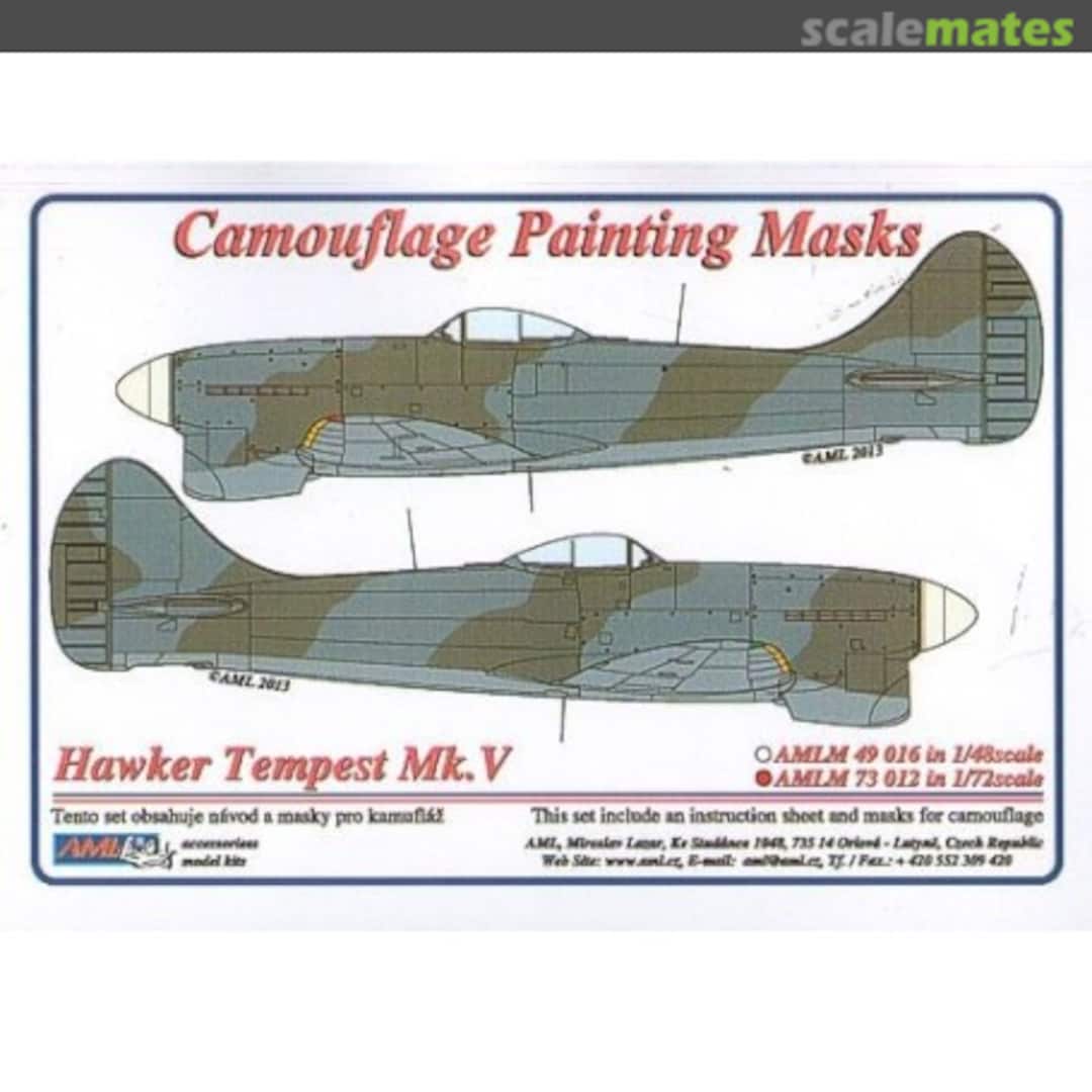 Boxart Hawker Tempest Mk.V WWII Period Paint Mask AMLM49016 AML Boxart Hawker Tempest Mk.V WWII Period Paint Mask AMLM49016 AML