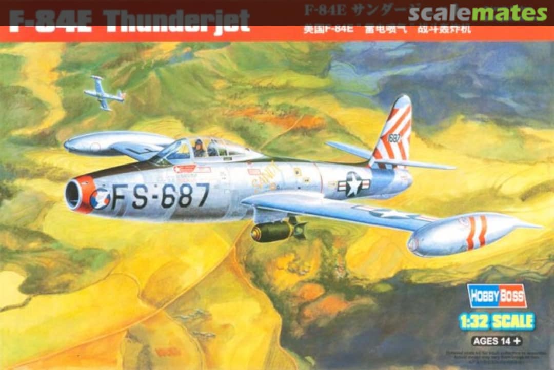 Boxart F-84E Thunderjet 83207 HobbyBoss