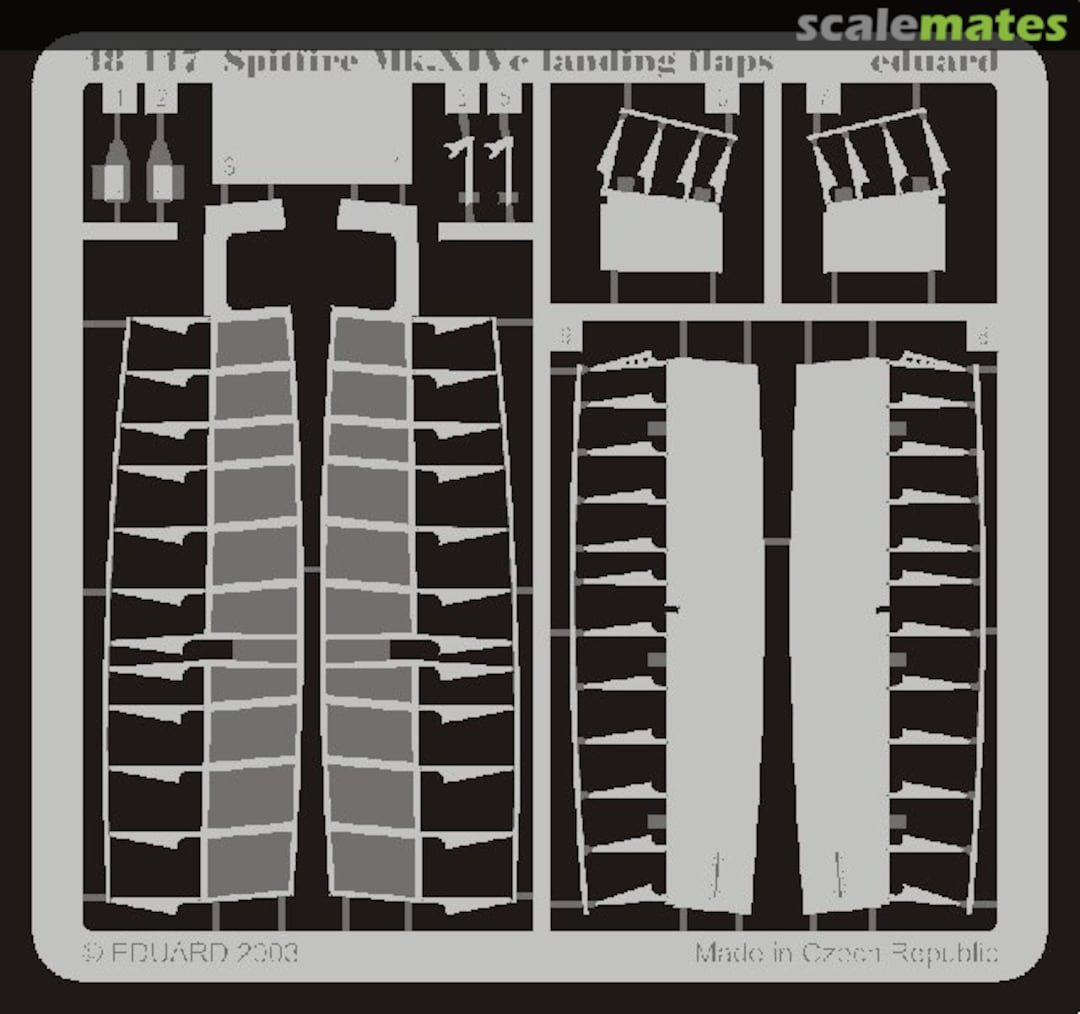 Boxart Spitfire Mk.XIVc landing flaps 48447 Eduard Boxart Spitfire Mk.XIVc landing flaps 48447 Eduard