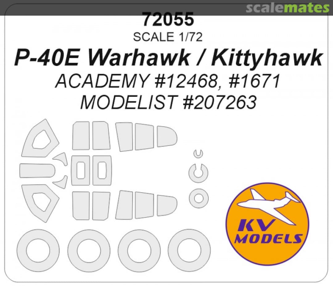 Boxart P-40E Kittyhawk 72055 KV Models Boxart P-40E Kittyhawk 72055 KV Models