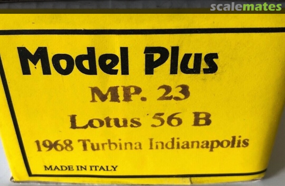 Boxart Lotus-Pratt & Whitney 56B "STP" MP 23 MG Model Plus Boxart Lotus-Pratt & Whitney 56B "STP" MP 23 MG Model Plus