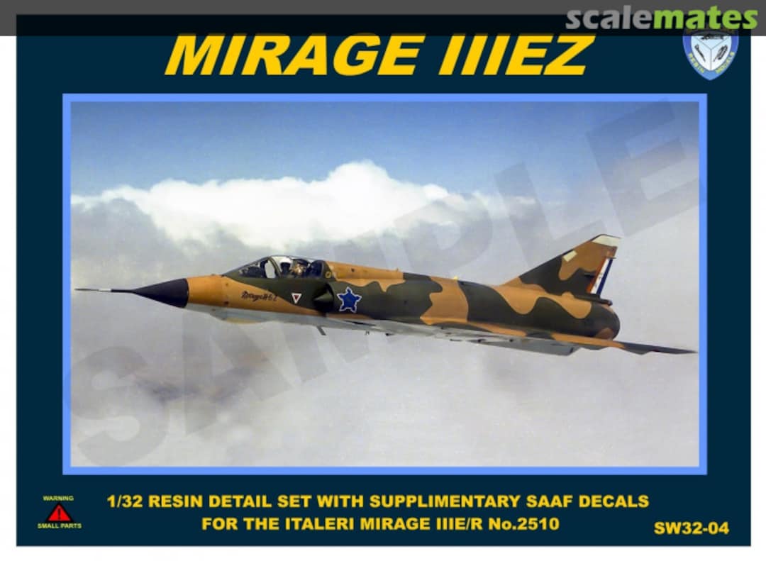 Boxart Mirage IIIEZ Resin Detail Set with SAAF-Decals SW32-04 ScaleWorx Boxart Mirage IIIEZ Resin Detail Set with SAAF-Decals SW32-04 ScaleWorx