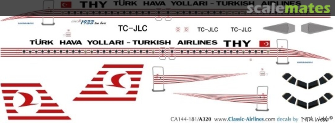 Boxart THY Turkish (retro) A320 CA144-195 Classic Airlines Boxart THY Turkish (retro) A320 CA144-195 Classic Airlines