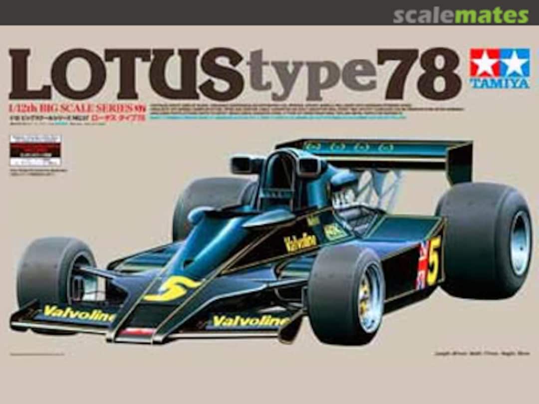 Boxart Lotus Type 78 12037 Tamiya Boxart Lotus Type 78 12037 Tamiya