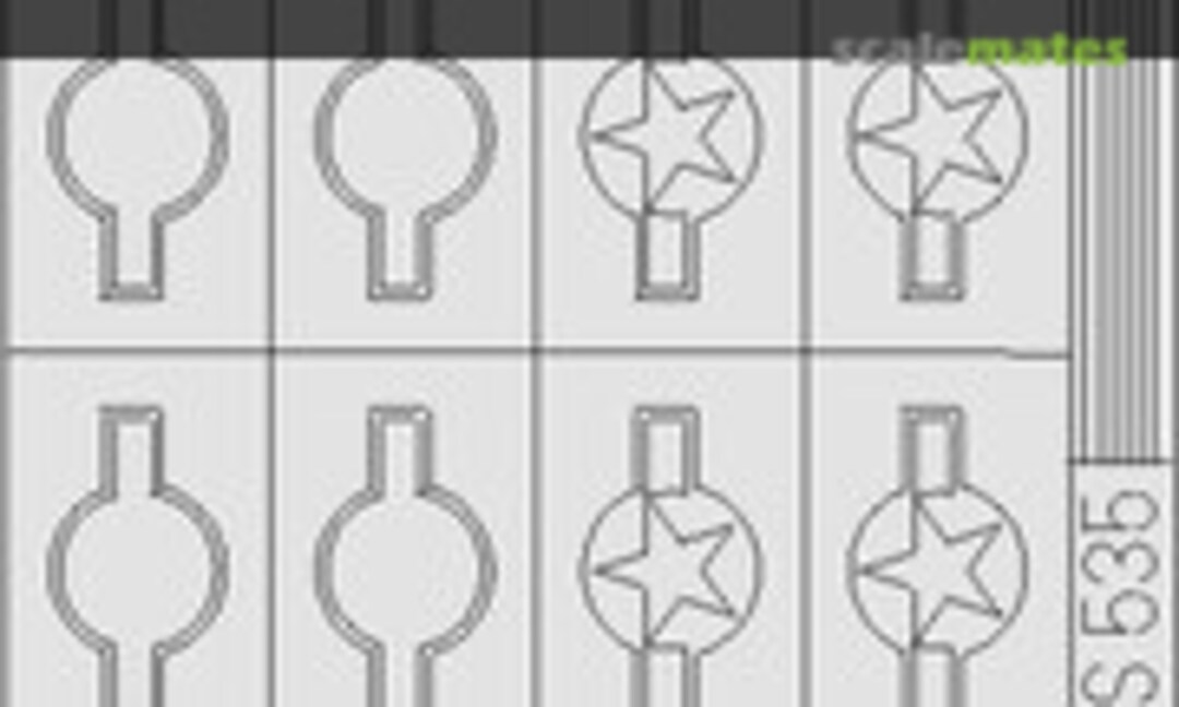 1:72 F4F National Insignia + Red Outline (Eduard XS535) XS535