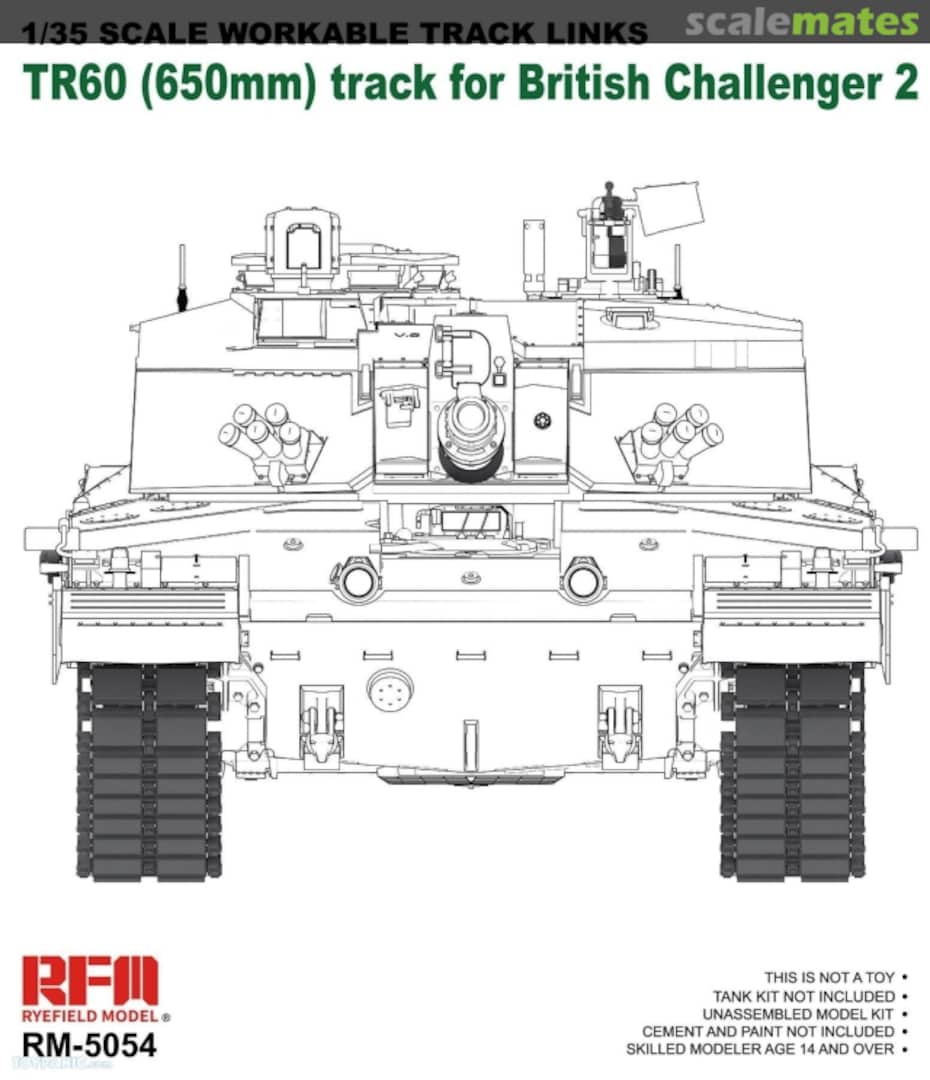 Boxart Challenger 2 TR60 workable tracks RM-5054 Rye Field Model Boxart Challenger 2 TR60 workable tracks RM-5054 Rye Field Model