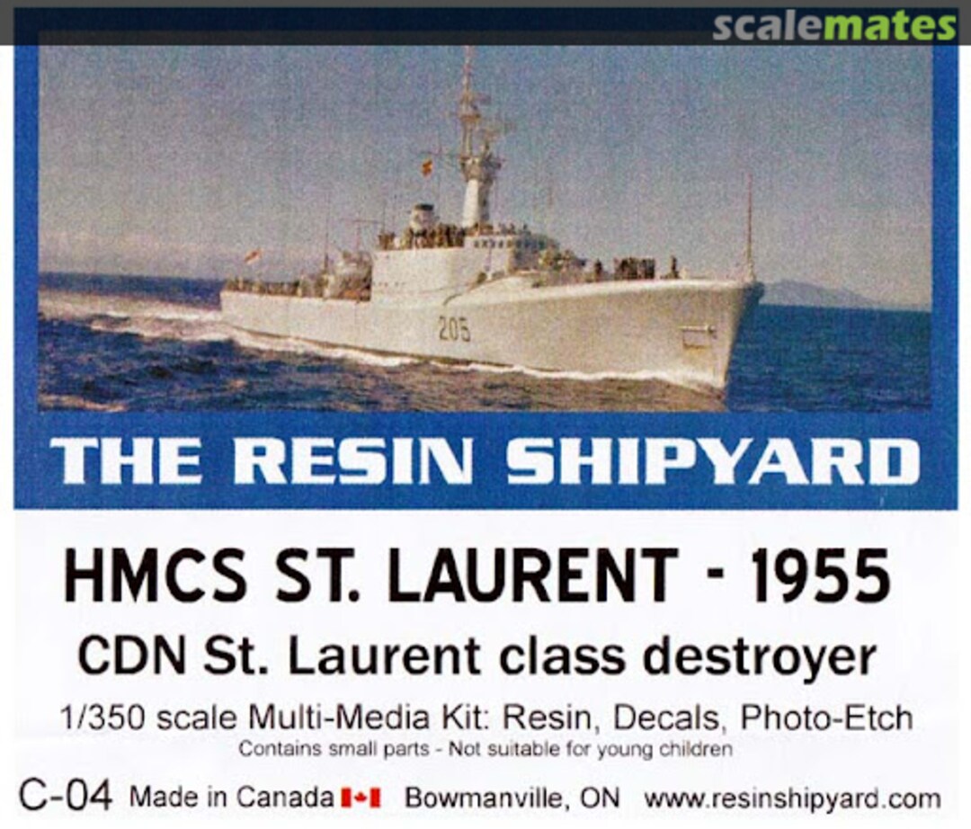 Boxart HMCS St. Laurent C-04 The Resin Shipyard Boxart HMCS St. Laurent C-04 The Resin Shipyard