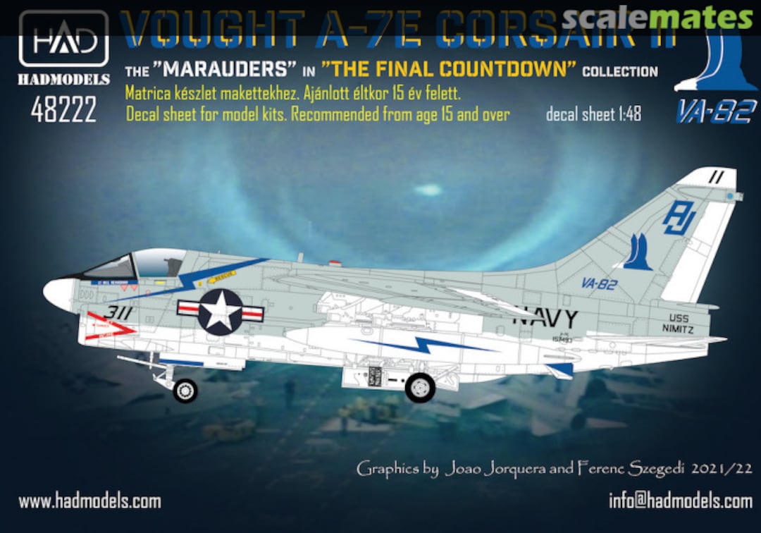 Boxart Vought A-7E Corsair II 48222 HADmodels Boxart Vought A-7E Corsair II 48222 HADmodels