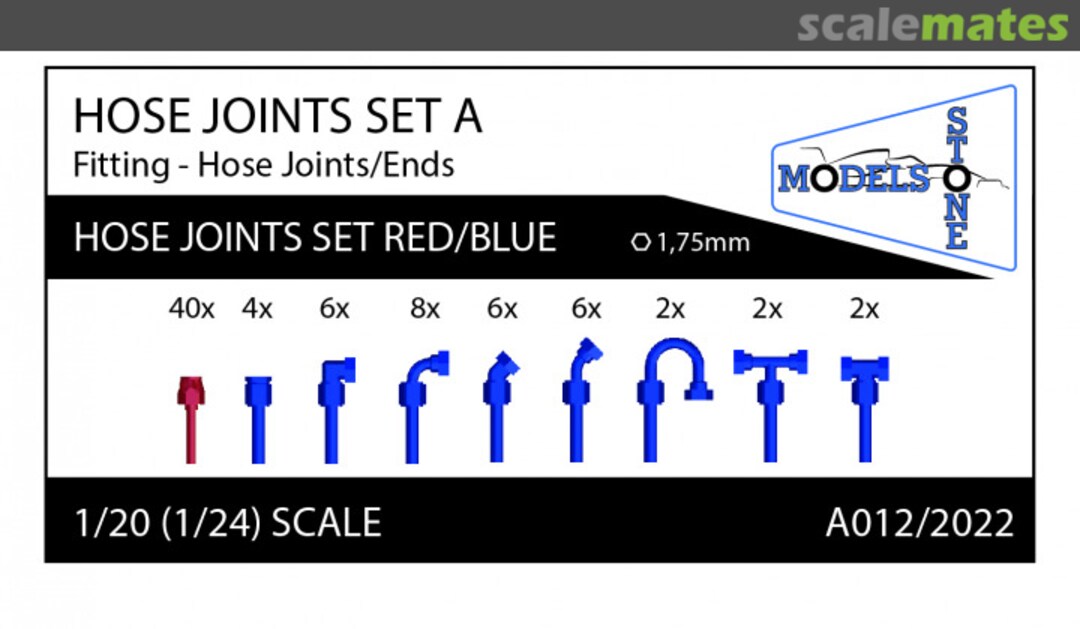 Boxart Hose Joint Set A A012/2022 Stone Models Boxart Hose Joint Set A A012/2022 Stone Models