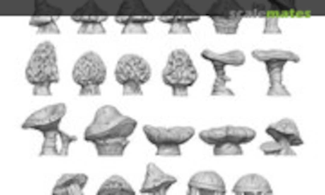 1:48 Chunky Mushrooms x22 (Green Stuff World 11621) 11621