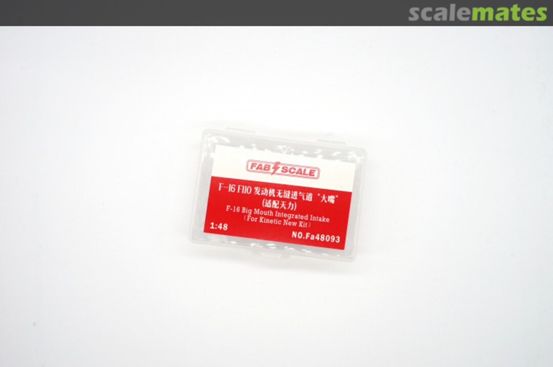 Boxart F-16 F110 Engine Integrated Intake “Big Mouth” Fa48093 Fab Scale Boxart F-16 F110 Engine Integrated Intake “Big Mouth” Fa48093 Fab Scale