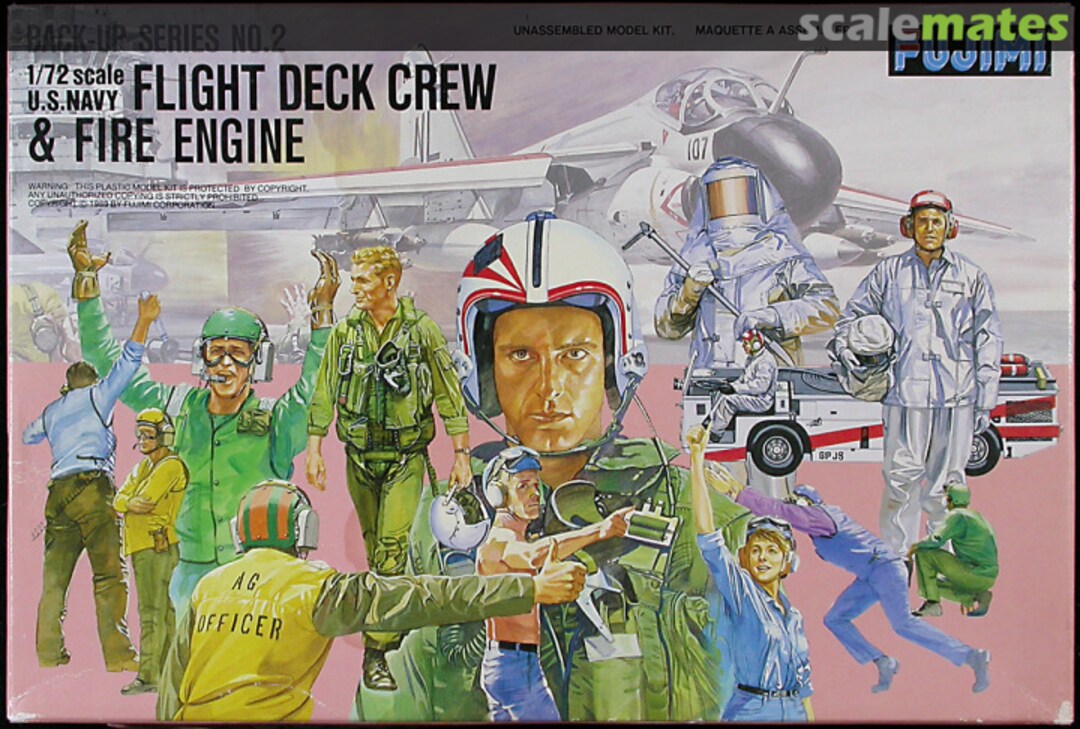 Boxart U.S.Navy Flight Deck Crew & Fire Engine 35002 Fujimi Boxart U.S.Navy Flight Deck Crew & Fire Engine 35002 Fujimi