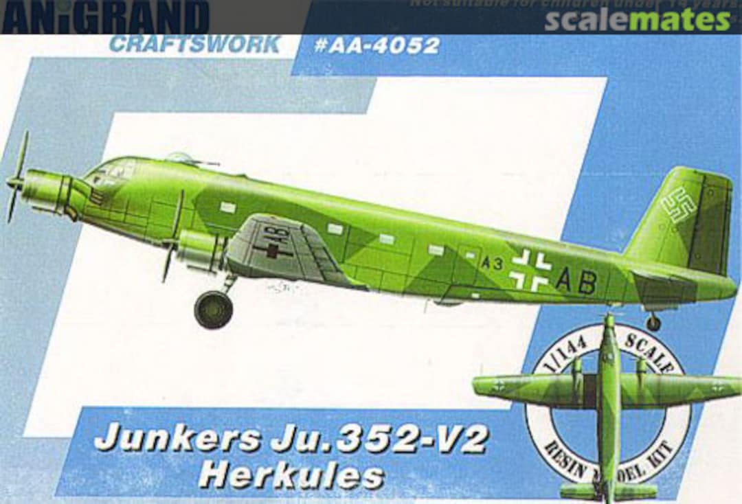 Boxart Junkers Ju.352-V2 Herkules AA-4052 Anigrand Craftswork Boxart Junkers Ju.352-V2 Herkules AA-4052 Anigrand Craftswork